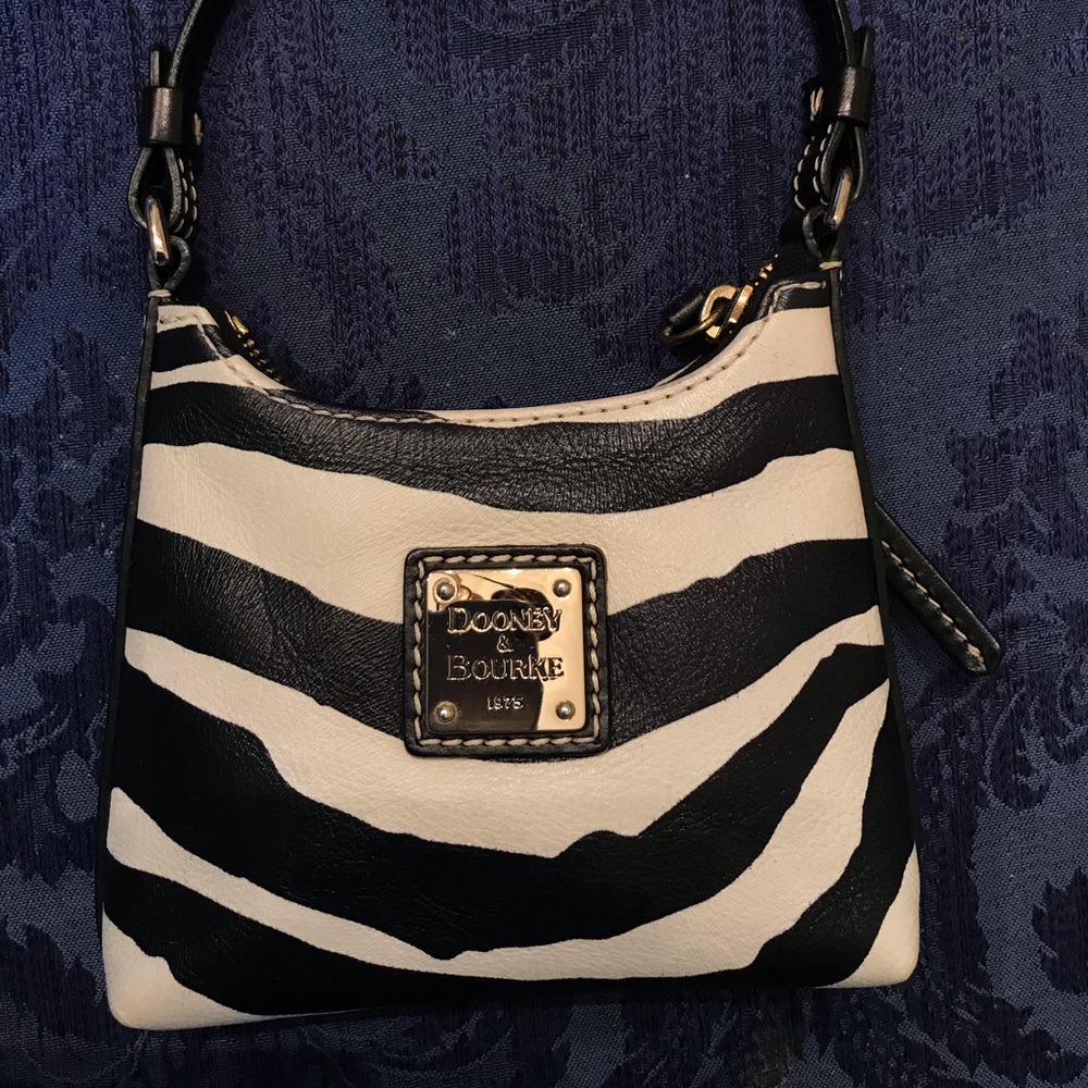 Dooney & Burke Bitsy Bag Zebra